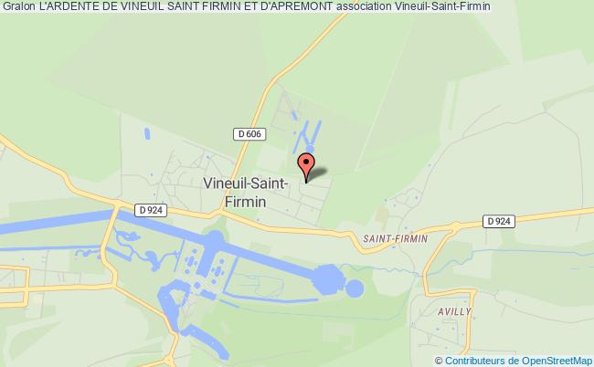 plan association L'ardente De Vineuil Saint Firmin Et D'apremont Vineuil-Saint-Firmin