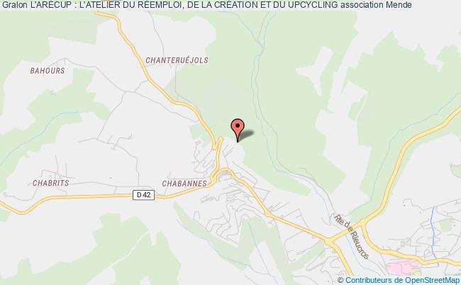 plan association L'arÉcup : L'atelier Du RÉemploi, De La CrÉation Et Du Upcycling Mende