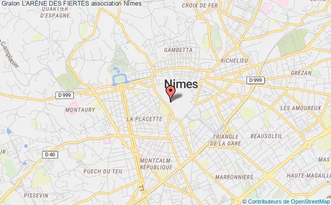 plan association L'arÈne Des FiertÉs Nîmes