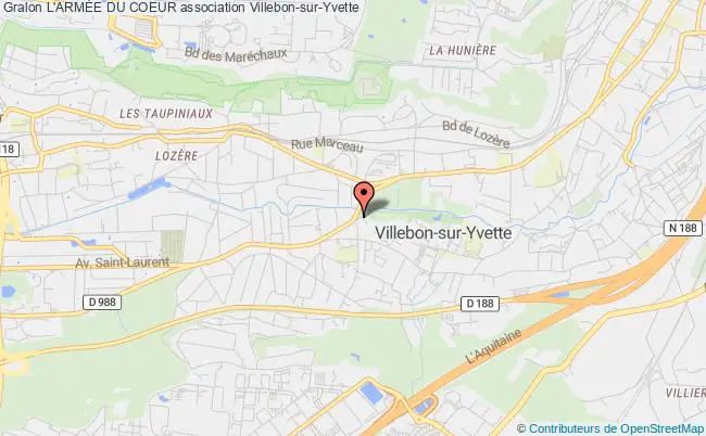 plan association L'armÉe Du Coeur Villebon-sur-Yvette