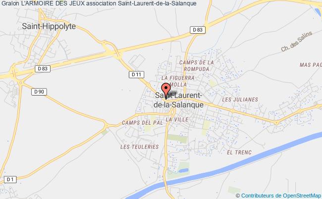 plan association L'armoire Des Jeux Saint-Laurent-de-la-Salanque
