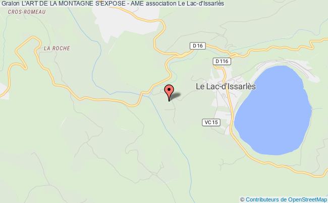 plan association L'art De La Montagne S'expose - Ame Lac-d'Issarlès