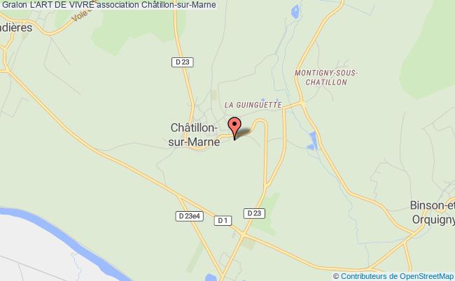 plan association L'art De Vivre Châtillon-sur-Marne