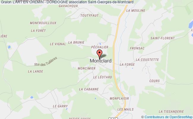 plan association L'art En Chemin - Dordogne Saint-Georges-de-Montclard