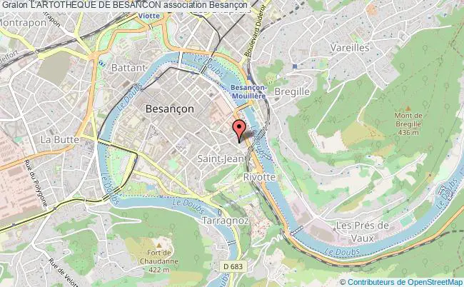 plan association L'artotheque De Besancon Besançon