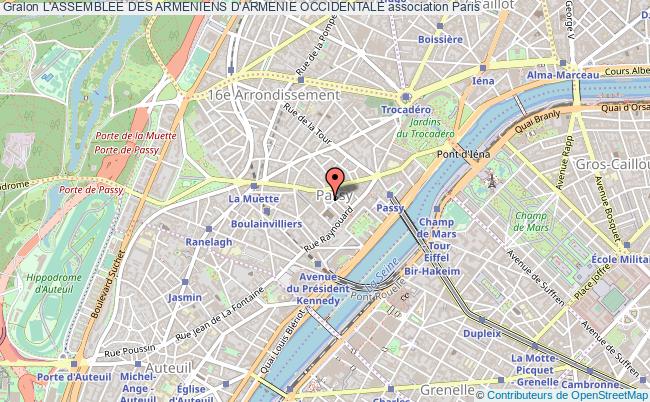 plan association L'assemblee Des Armeniens D'armenie Occidentale Paris