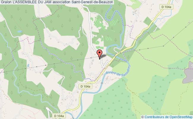 plan association L'assemblÉe Du Jam Saint-Genest-de-Beauzon