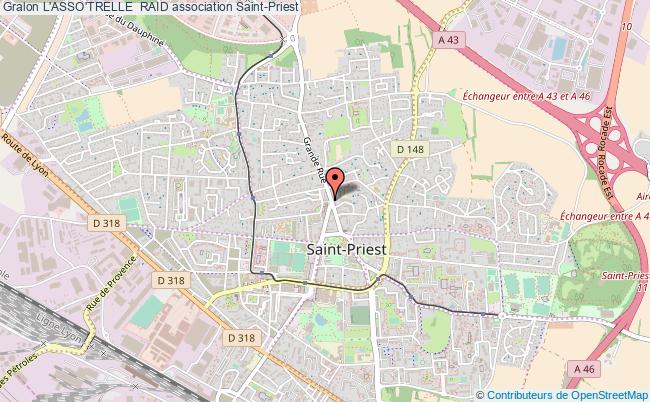 plan association L'asso'trelle  Raid Saint-Priest