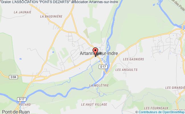 plan association L'association "ponts Dezarts" Artannes-sur-Indre