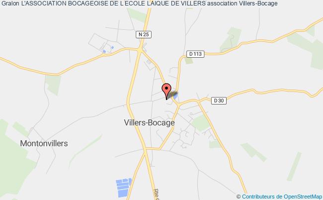 plan association L'association Bocageoise De L Ecole Laique De Villers Villers-Bocage