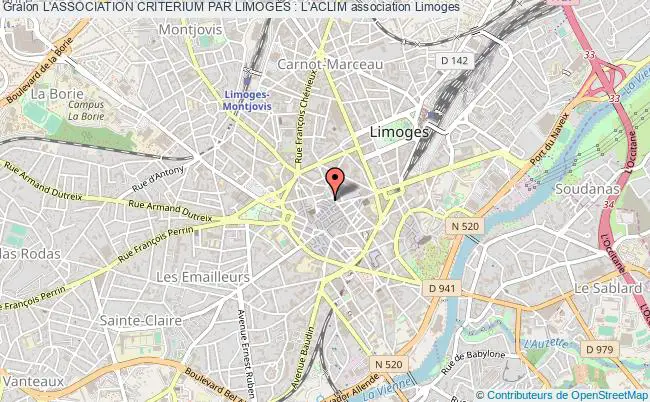 plan association L'association Criterium Par Limoges : L'aclim Limoges