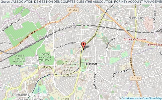 plan association L'association De Gestion Des Comptes ClÉs (the Association For Key Account Management) Akam 33405 Talence Cedex