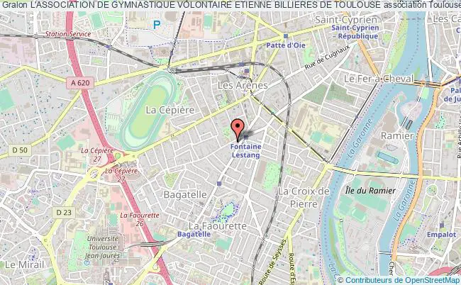 plan association L'association De Gymnastique Volontaire Etienne Billieres De Toulouse Toulouse