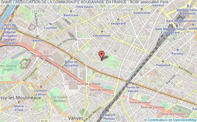 plan association L'association De La Communaute Soudanaise En France - Acsf Paris