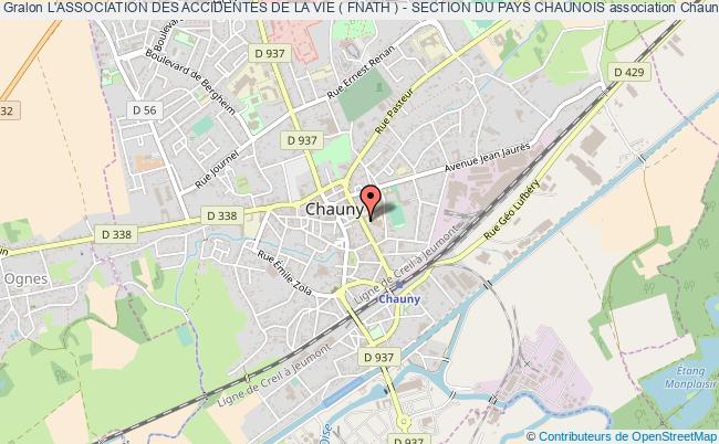 plan association L'association Des Accidentes De La Vie ( Fnath ) - Section Du Pays Chaunois Chauny