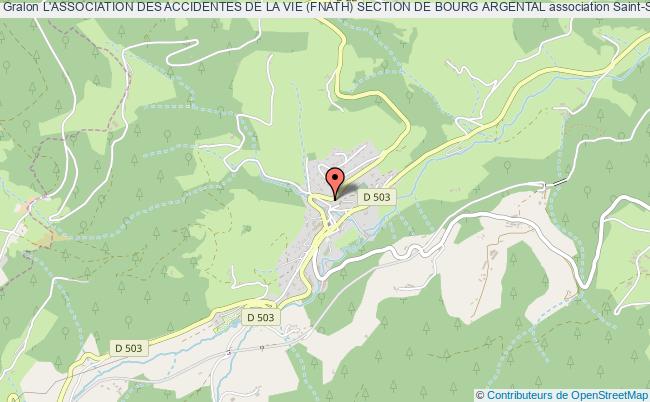 plan association L'association Des Accidentes De La Vie (fnath) Section De Bourg Argental Saint-Sauveur-en-Rue