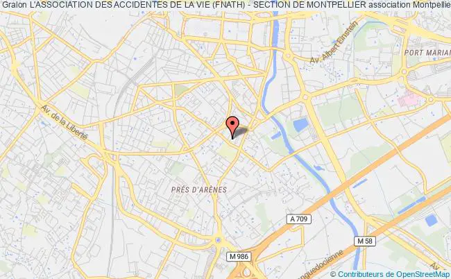 plan association L'association Des Accidentes De La Vie (fnath) - Section De Montpellier Montpellier