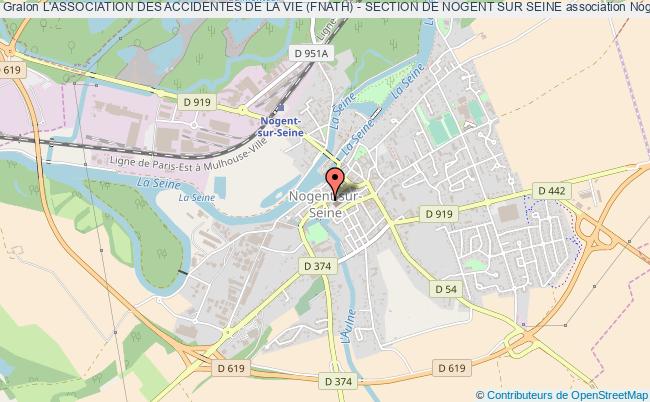 plan association L'association Des Accidentes De La Vie (fnath) - Section De Nogent Sur Seine Nogent-sur-Seine