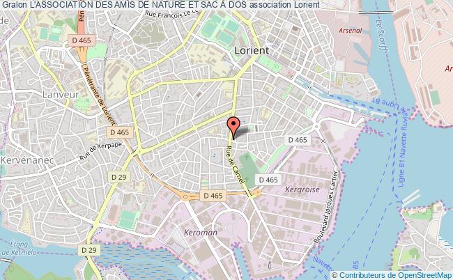 plan association L'association Des Amis De Nature Et Sac À Dos Lorient