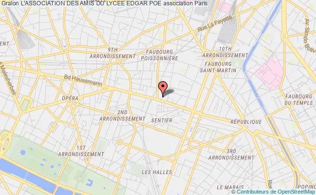 plan association L'association Des Amis Du Lycee Edgar Poe Paris 10e