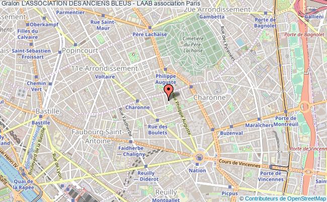 plan association L'association Des Anciens Bleus - Laab Paris 11e