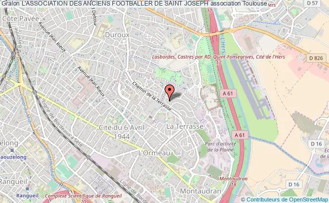 plan association L'association Des Anciens Footballer De Saint Joseph Toulouse