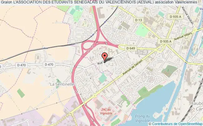 plan association L'association Des Etudiants Senegalais Du Valenciennois (aesval) Valenciennes