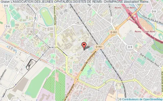 plan association L'association Des Jeunes Ophtalmologistes De Reims- Champagne Reims