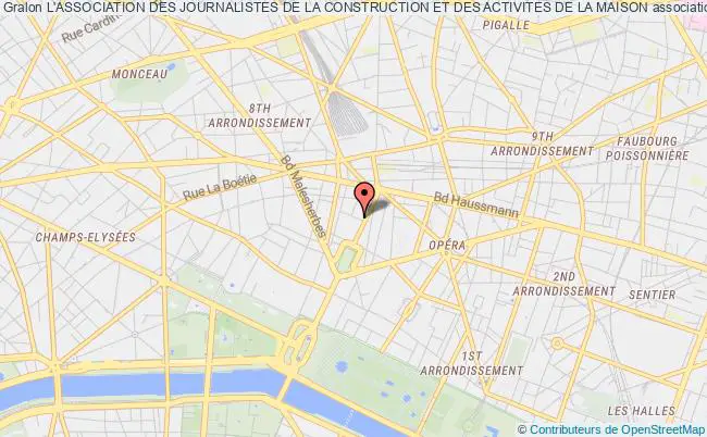 plan association L'association Des Journalistes De La Construction Et Des Activites De La Maison Paris