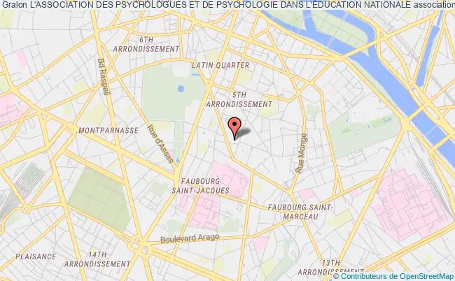 plan association L'association Des Psychologues Et De Psychologie Dans L'Éducation Nationale Paris