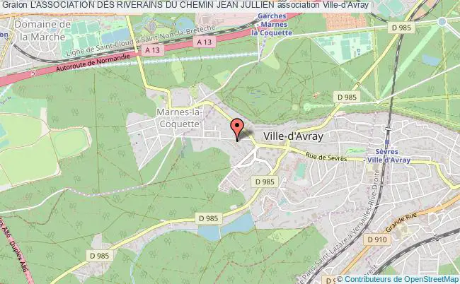 plan association L'association Des Riverains Du Chemin Jean Jullien Ville-d'Avray