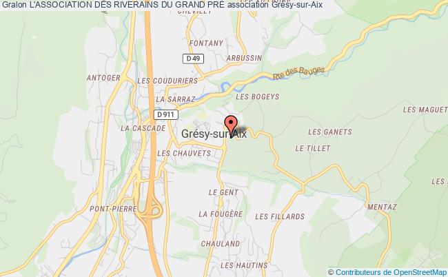 plan association L'association Des Riverains Du Grand PrÉ Grésy-sur-Aix