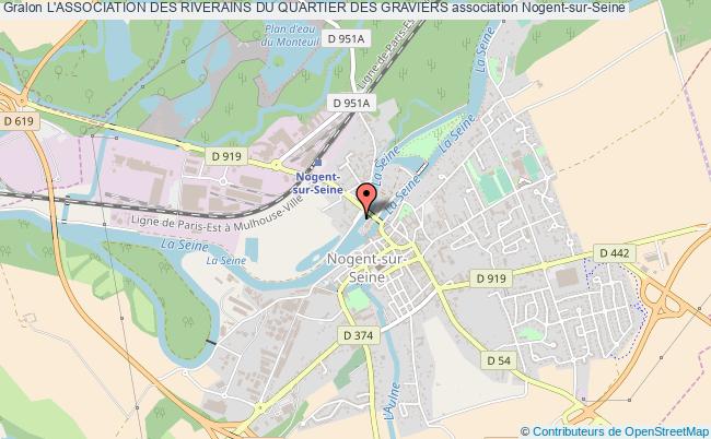 plan association L'association Des Riverains Du Quartier Des Graviers Nogent-sur-Seine