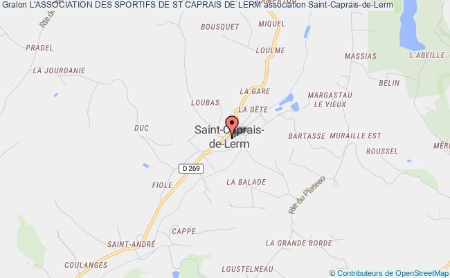 plan association L'association Des Sportifs De St Caprais De Lerm Saint-Caprais-de-Lerm