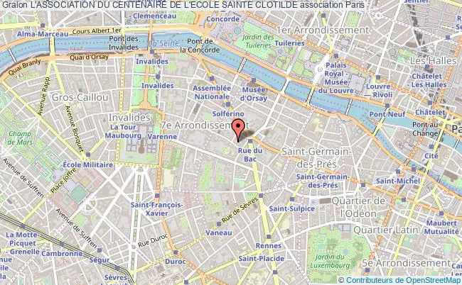plan association L'association Du Centenaire De L'ecole Sainte Clotilde Paris