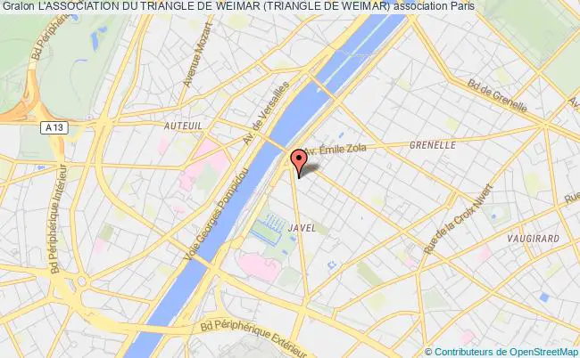 plan association L'association Du Triangle De Weimar (triangle De Weimar) PARIS