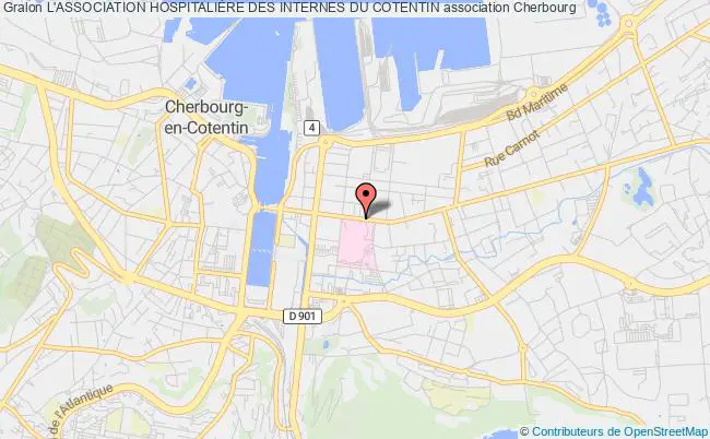 plan association L'association HospitaliÈre Des Internes Du Cotentin Cherbourg-en-Cotentin