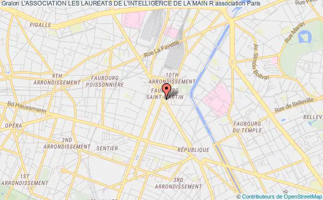 plan association L'association Les Laureats De L'intelligence De La Main R PARIS