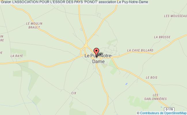 plan association L'association Pour L'essor Des Pays 'ponot' Le    Puy-Notre-Dame