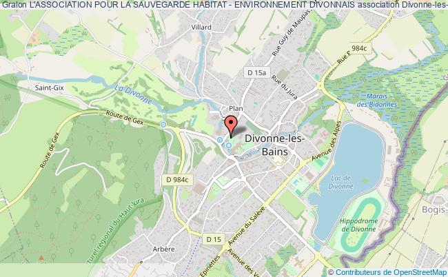 L'ASSOCIATION POUR LA SAUVEGARDE HABITAT - ENVIRONNEMENT DIVONNAIS