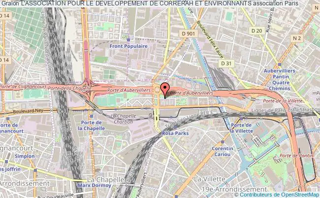 plan association L'association Pour Le Developpement De Correrah Et Environnants Paris