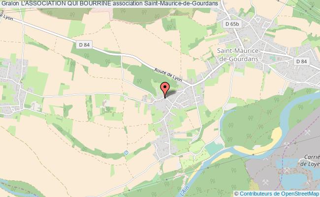plan association L'association Qui Bourrine Saint-Maurice-de-Gourdans