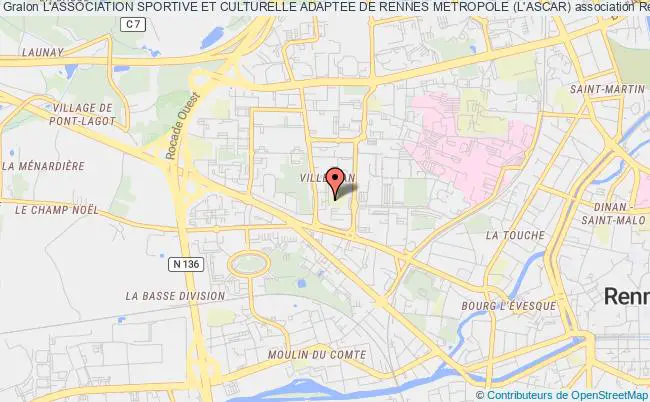 plan association L'association Sportive Et Culturelle Adaptee De Rennes Metropole (l'ascar) Rennes