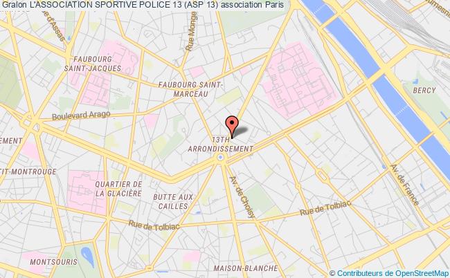 plan association L'association Sportive Police 13 (asp 13) Paris