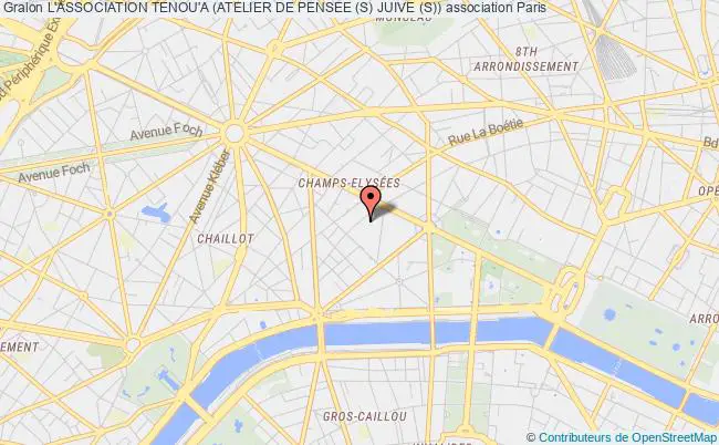 plan association L'association Tenou'a (atelier De Pensee (s) Juive (s)) PARIS