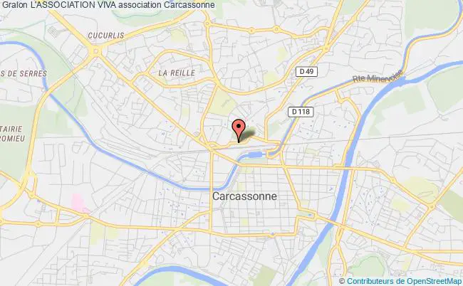 plan association L'association Viva Carcassonne