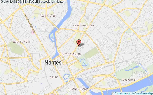 plan association L'assos BÉnÉvoles Nantes