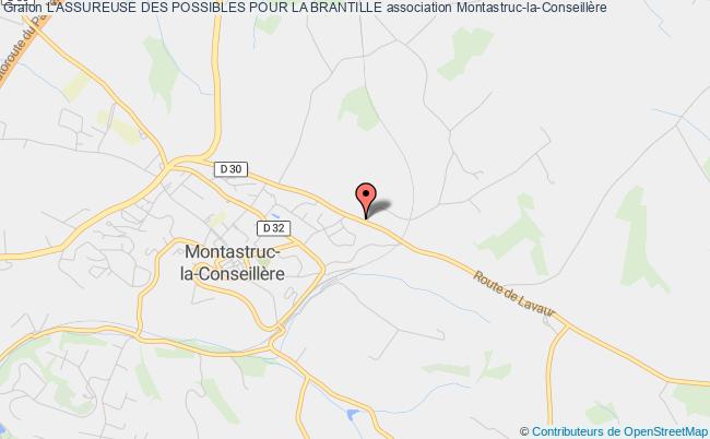 plan association L'assureuse Des Possibles Pour La Brantille Montastruc-la-Conseillère
