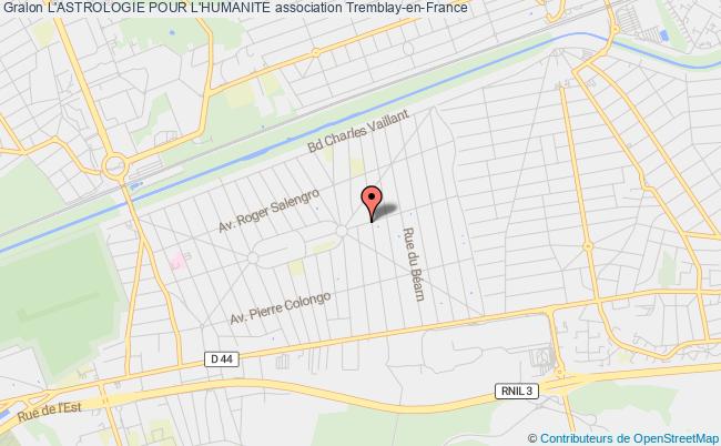 plan association L'astrologie Pour L'humanite Tremblay-en-France