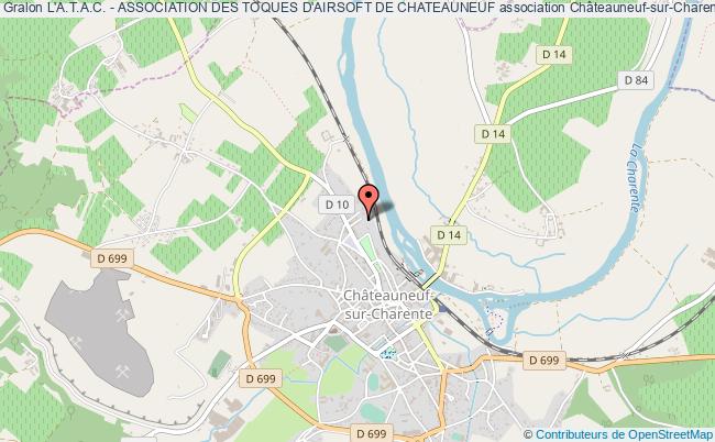 plan association L'a.t.a.c. - Association Des Toques D'airsoft De Chateauneuf Châteauneuf-sur-Charente